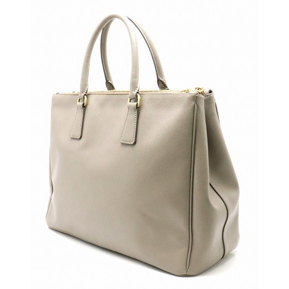 Prada Saffiano Tote Taupe Bag Leather - Picture 1 of 9